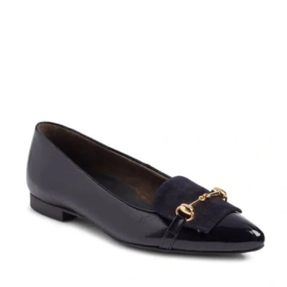 Paul Green Selena Women's Flats Ocean Blue Patrent Leather Shoes Size 5.5 US NIB - Picture 1 of 12